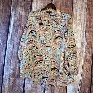 Melissa Paige Multicolor Abstract Blouse